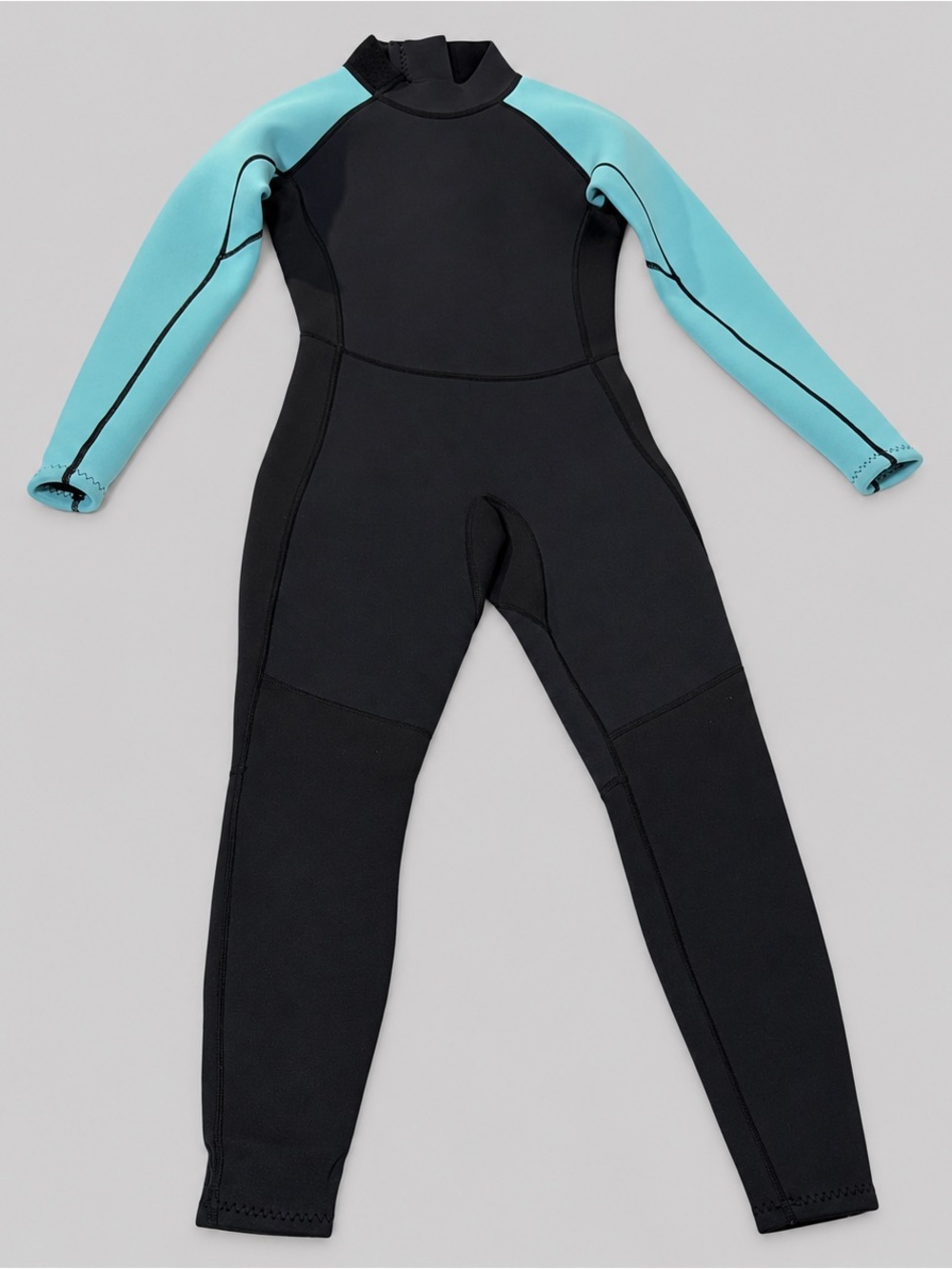 Women's Size Small Black Turquoise Full Wetsuit Back Zip
Surf Dive - Picture 2 of 8
